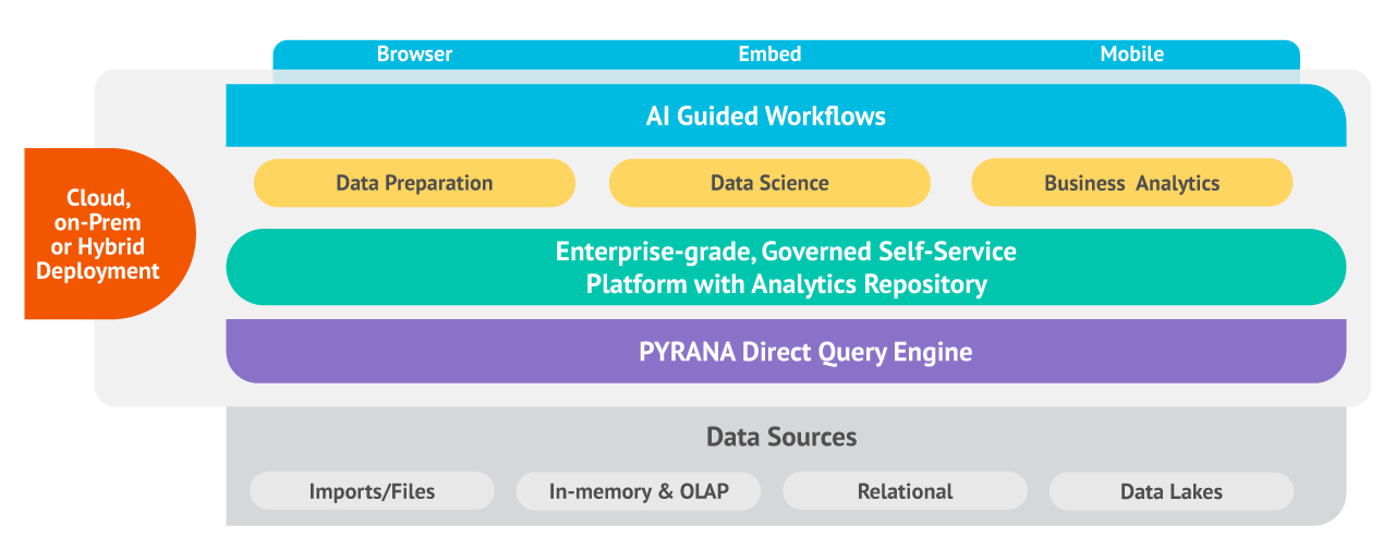 Screenshot van Pyramid Decision Intelligence Platform software.